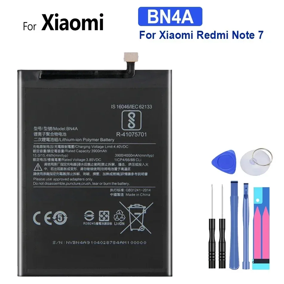 BN31 BN41 BN43 BM46 Battery For Xiaomi Redmi Note 3 3S 3X 4 Prime 4X 4A 5 Plus 5A 6 Pro 6A 7 7A 8 8A 8T 9 9A 9S 10X