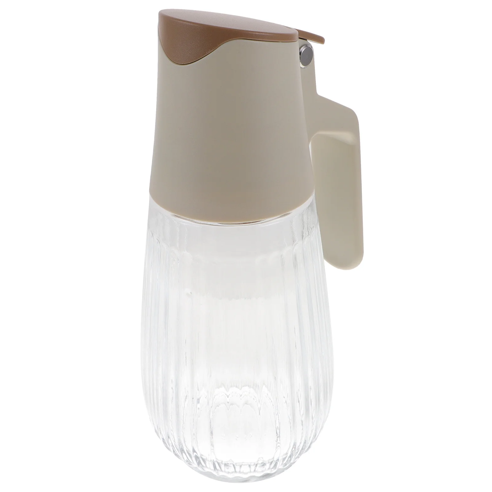 

580ml High Grade Glass Oil Dispenser Sturdy ABS PP Material Smooth Sealed Design Convenient Kitchen Condiment Bottle