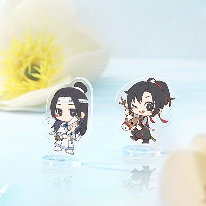 Anime Mo Dao Zu Shi Q Edition Acrylic Stand Model The Untamed‌ Wei Wuxian Jiang Cheng Lan Wangji Cartoon Figure Standee Keychain