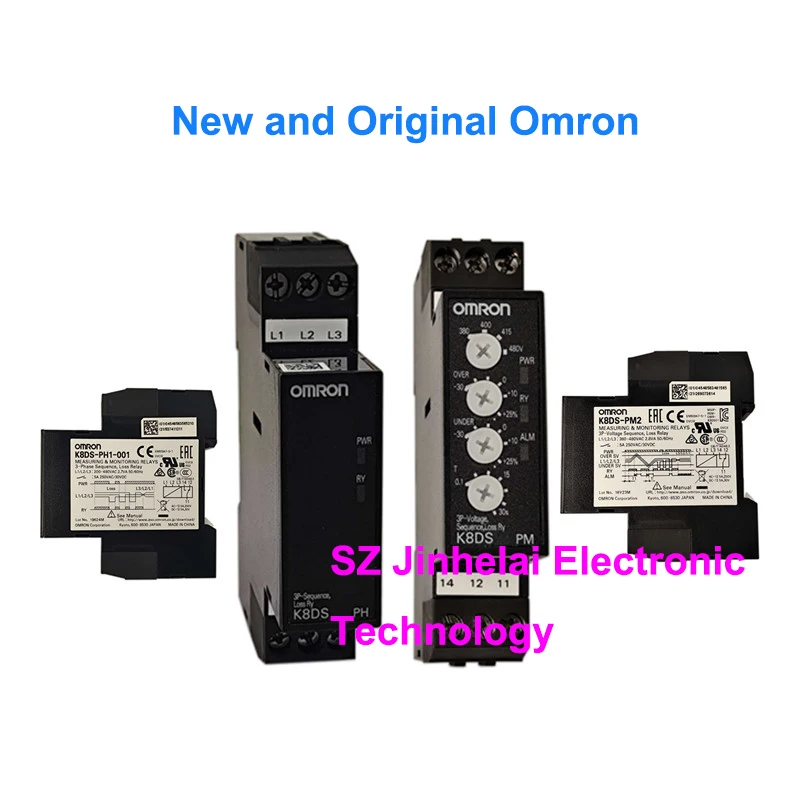 Omron K8DS-PM1 PM2 PH1 PH1-001 PA2 New and Original 3-phase Monitoring Relays Phase-sequence Phase-loss Relay
