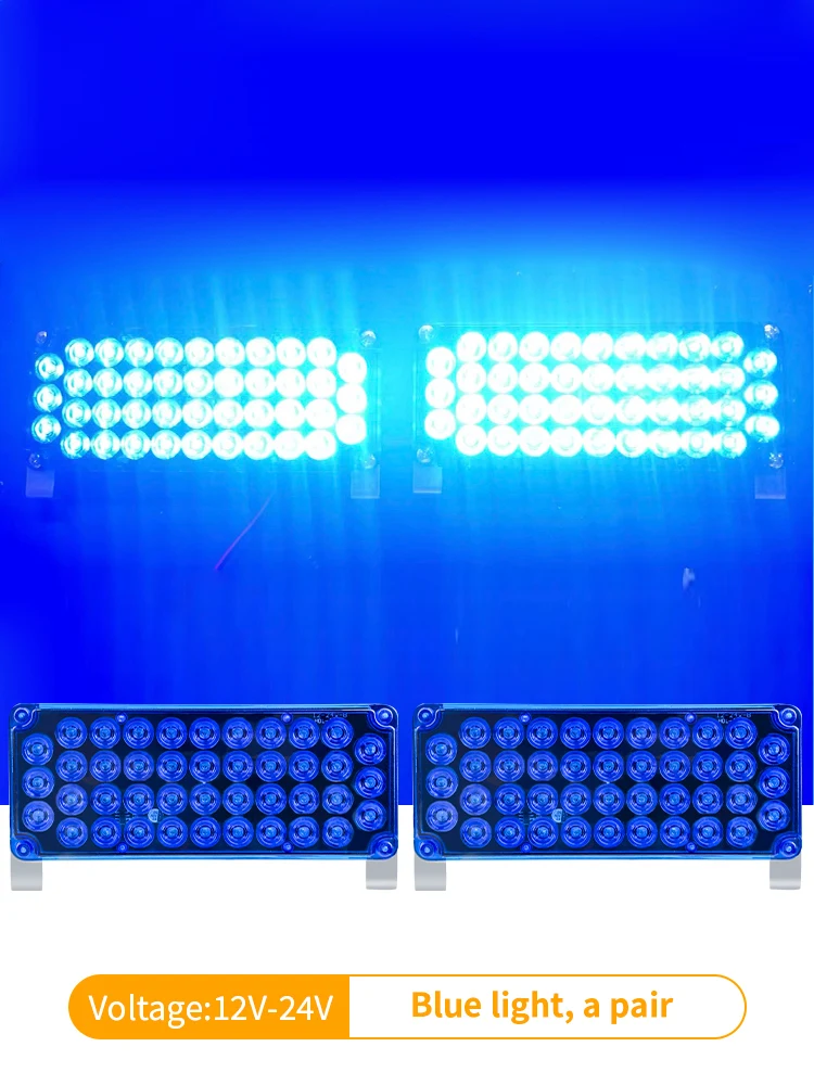 Red Blue Car Large truck explosion flashing light led warning Signal light one drag two security booth double color light 12v24v