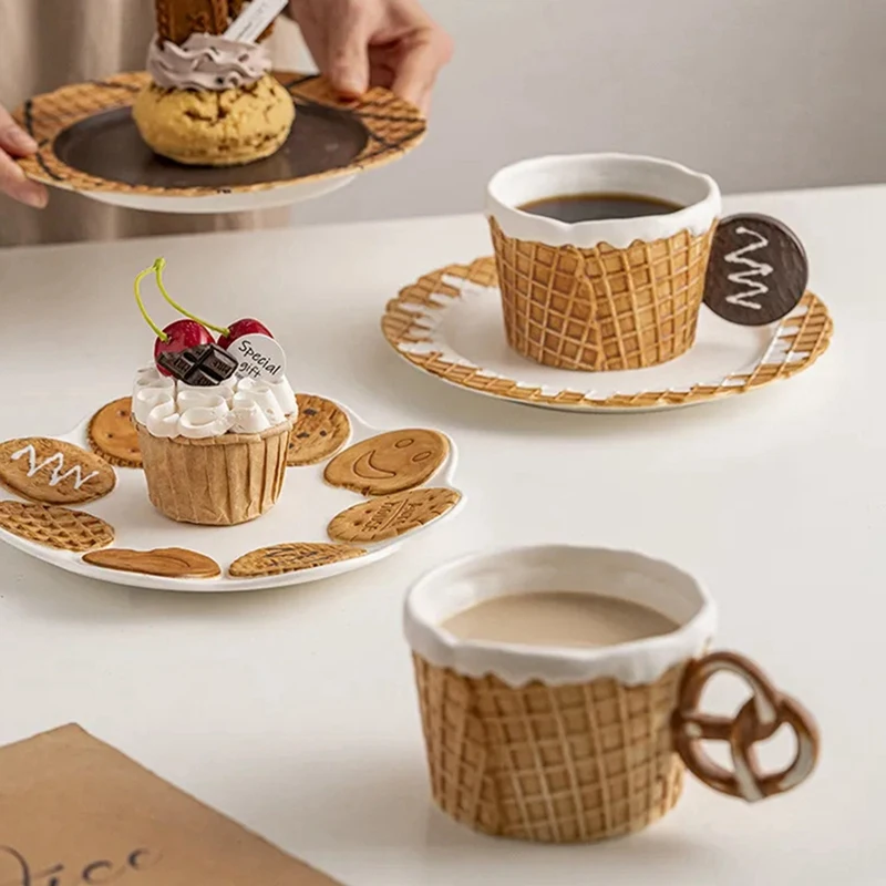 Creative Cookie Cute Ceramic Office Home Breakfast