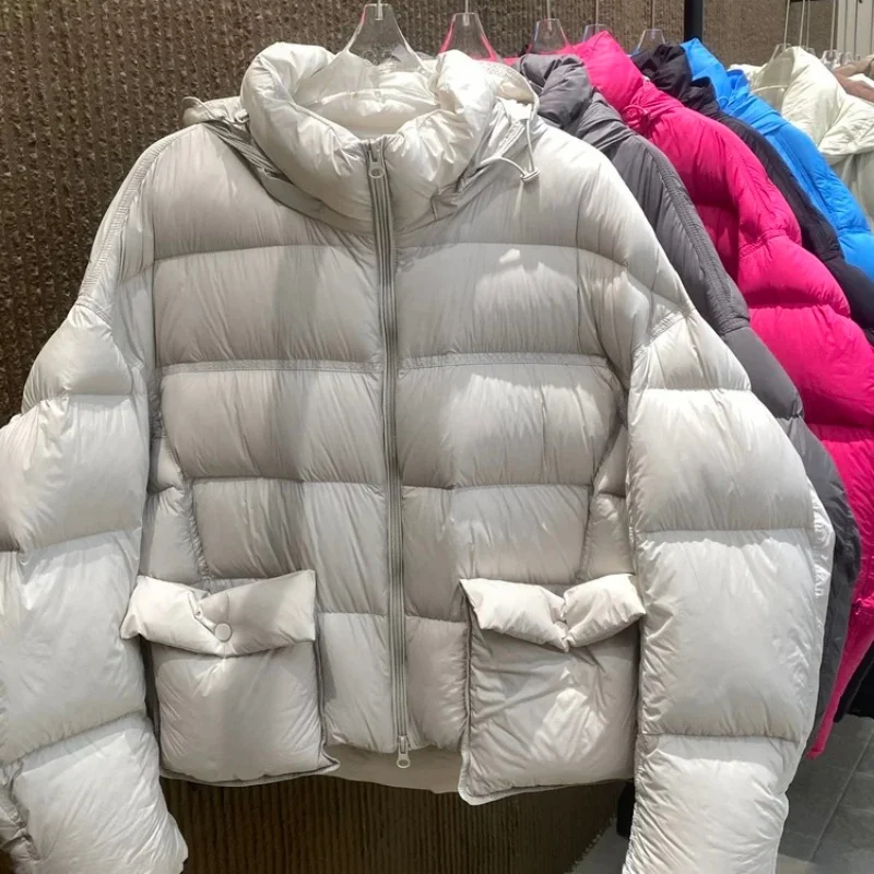 

Y2K High-Quality Winter NewWomen's Thickened Warm Hooded downacket Fashion Casual Outdoor Lightweight Short Goose down Coat 2025