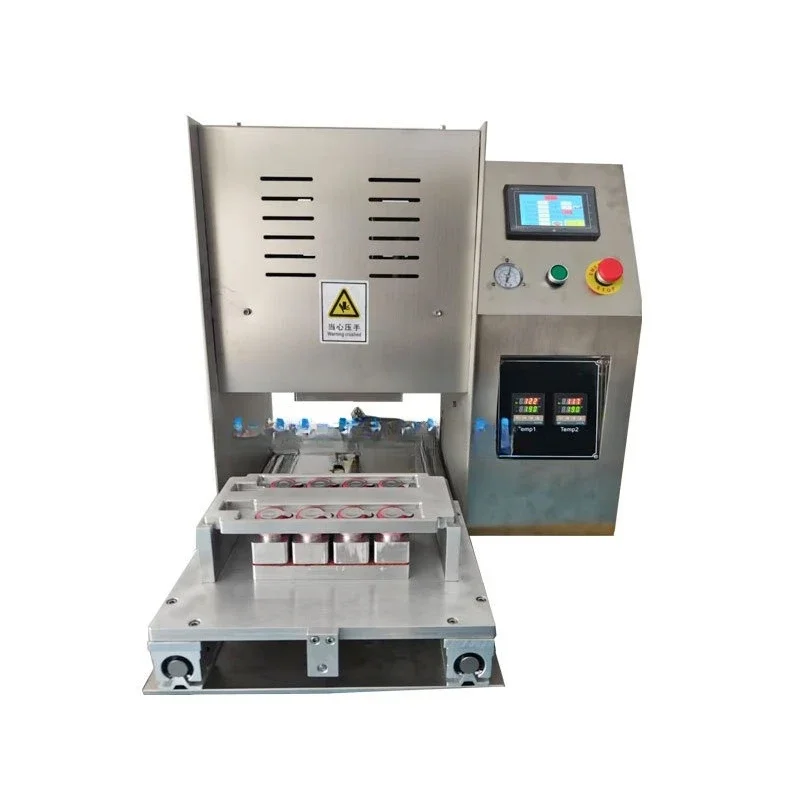 

Desktop, jelly coffee cup sealing machine, aluminum foil prefabricated vegetable sealing machine