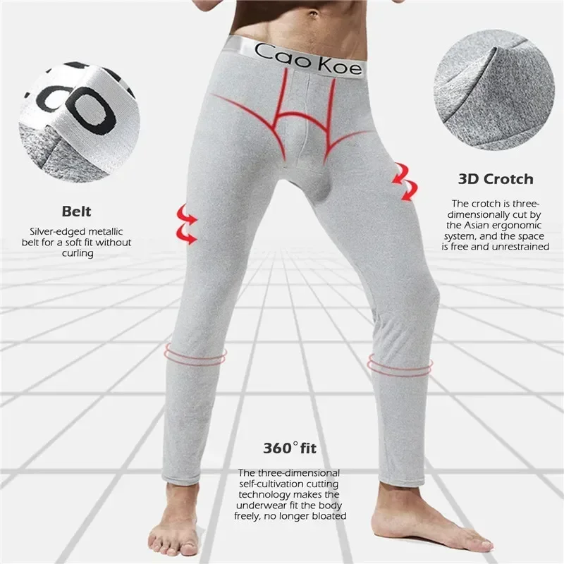 Warm Long Thermal Tights Thermo Size Pants Leggings Fleece-lined Man Men Trousers Plus Underwear Thick Johns Comfortable Winter