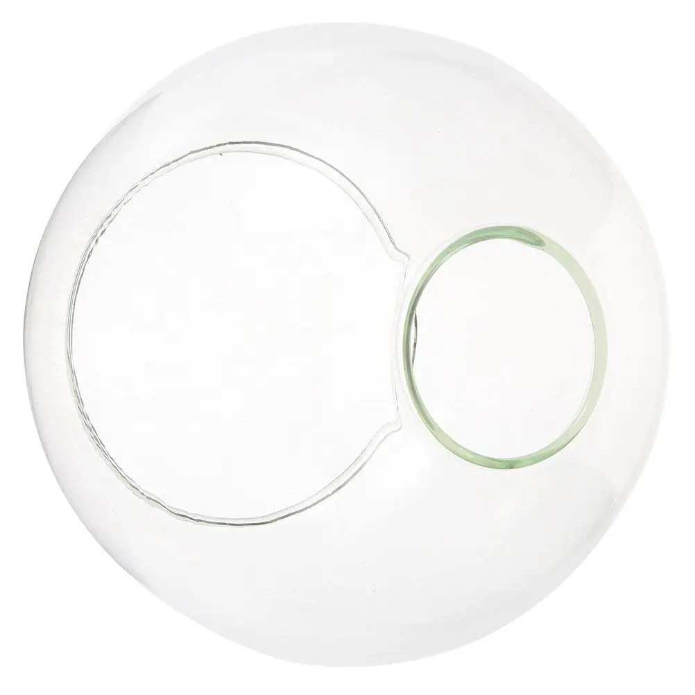 Glass Double Hole Round Replacement Glass Lamp Shade Cover For Lamp Replacement Shade Decor Home Modern Globe Clear