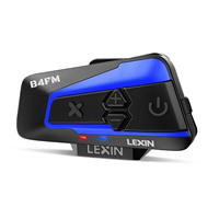 Brand Lexin LX-B4FM-X for 10 Riders Intercom Motorcycle Bluetooth Helmet Headsets BT Moto Intercomunicador with FM Radio