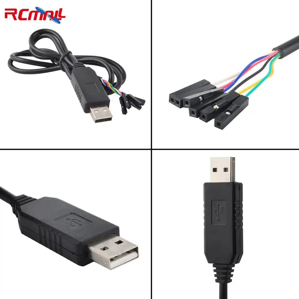 5V USB to TTL Serial Cable Adapter FT232 USB Cable for Arduino ESP8266 Fingerprint Module Servo Tester