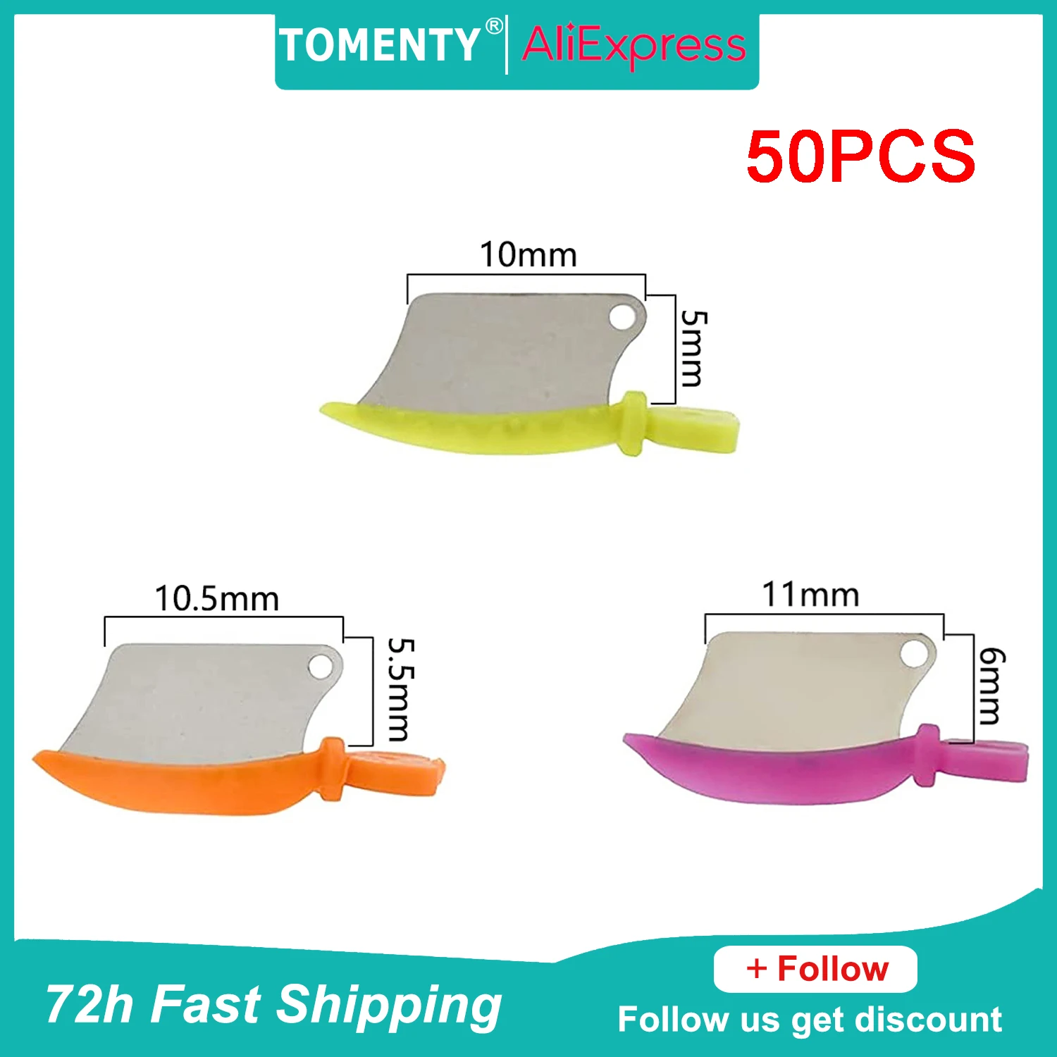 

50Pcs TOMENTY Dental Prime Teeth Interproximal Plastic Wedge Guard With Metal Protection Steel Matrix Dentistry Materials Tools