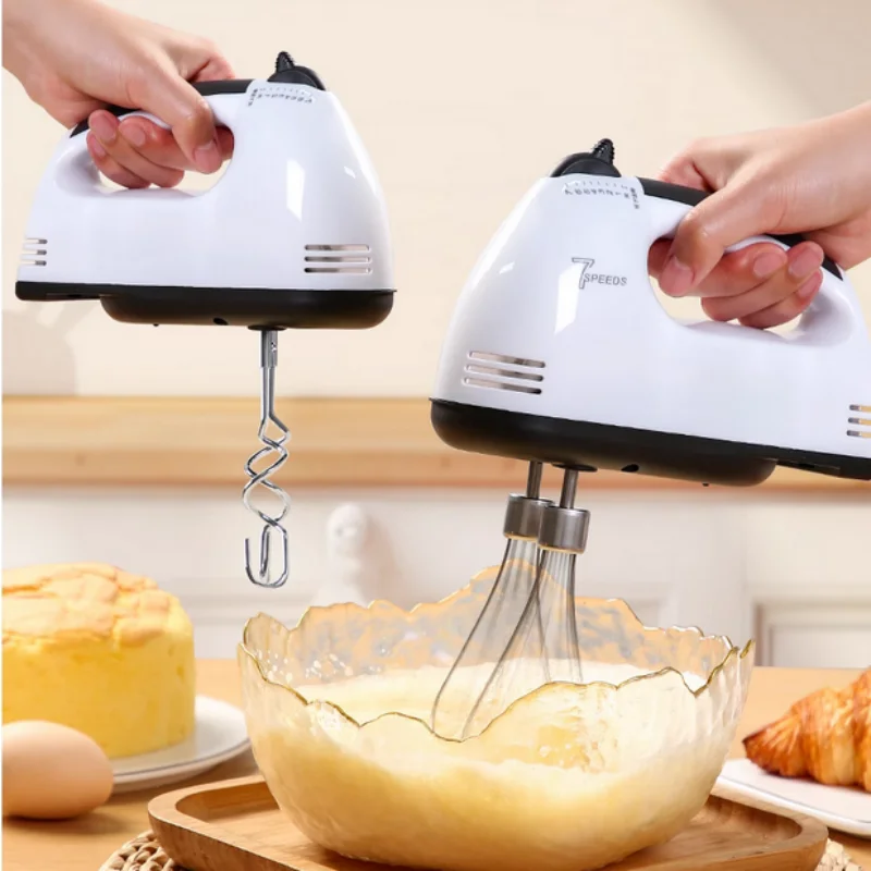 

Электрический ручной венчик для взбивания яиц, блендер для домашней кухни, миксер для еды, 7-скоростной миксер для еды, настольная подставка, миксер для перемешивания теста для торта