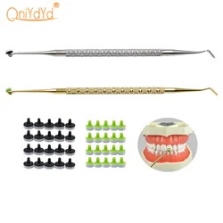 Dental Resin Filling Molding Tools Materials  Composite Light Cure Holder Quick Foam Pad Handle