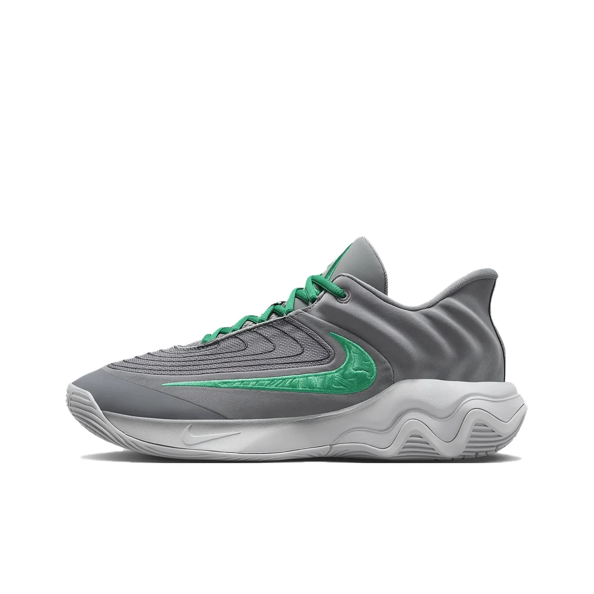 Nike Giannis Immortality 4 Basketball Shoes Men's Low Top Gray Green FQ3681-002