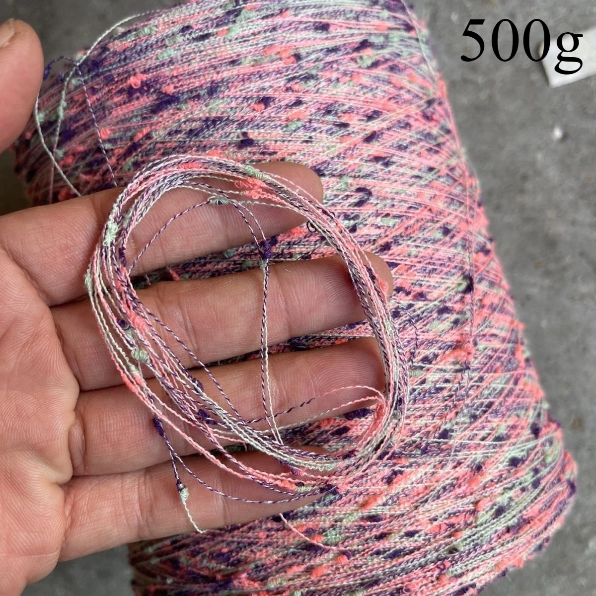 

500g Dyed Rainbow Knot Yarn, DIY Versatile Sweater, Scarf, Hat Crochet Thread, Woven Material Wiring, Handmade Gift Knitted Yarn