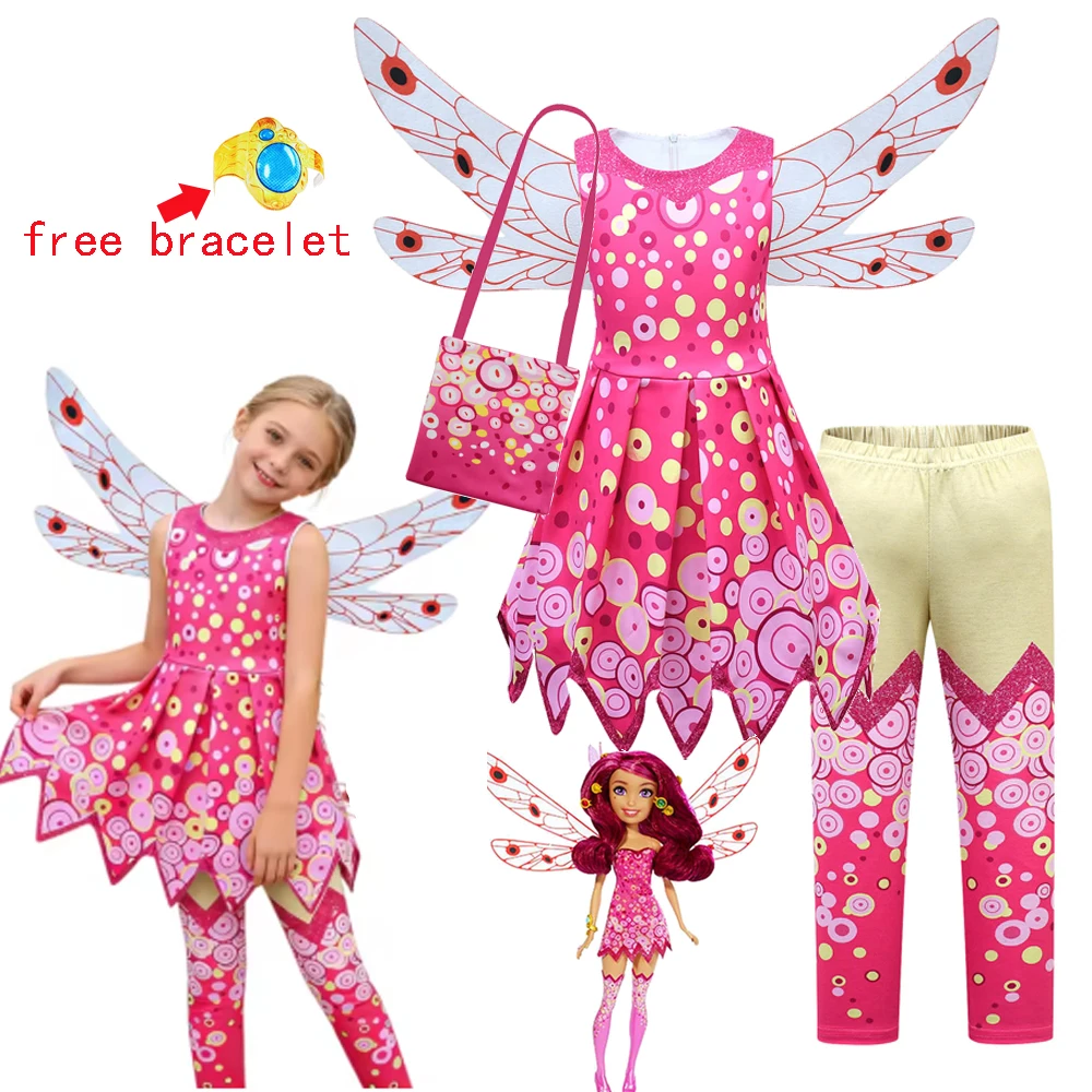 Disfraces de Mia y yo para niñas, conjunto de pantalones y vestido de elfo Mia, trajes para fiesta de Carnaval y Halloween, regalos de cumpleaños para niñas pequeñas