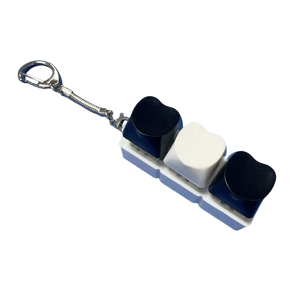 Pack De 3 Fidget Toys De Teclado Con Clic – Llavero Antiestrés Con 4 Teclas, Sonido Realista, Portátil, Para Adultos Y Niños, Regalo Original