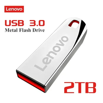 דיסק פלאש מתכתי במהירות גבוהה Lenovo 3.0 בנפח 2TB1TB 512GB, דיסק זיכרון USB בנפח 128GB מתאים למחשבים ניידים/PS4 Contr