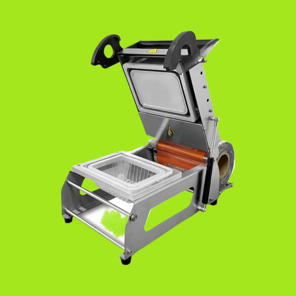 

Manual Plastic Trays Packing Sealer For Food Takeout Packaging Lock Fresh Box Sealing Machine