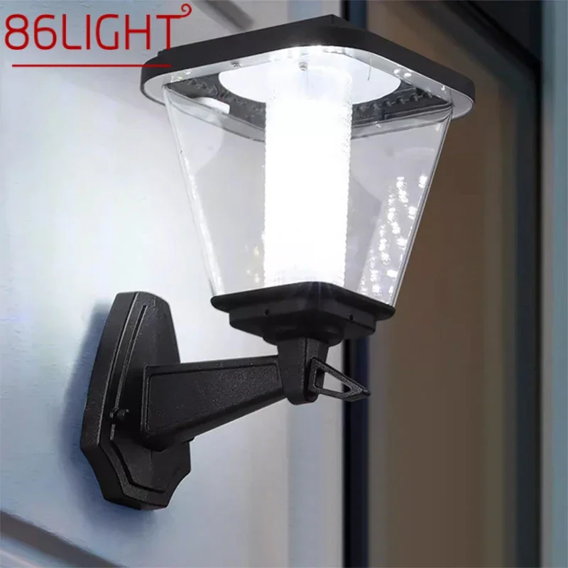 

86LIGHT Contemporary Solar Outdoor Wall Lamps Simplicity Waterproof Creative Balcony Hallway Courtyard Villa Gate Hotel