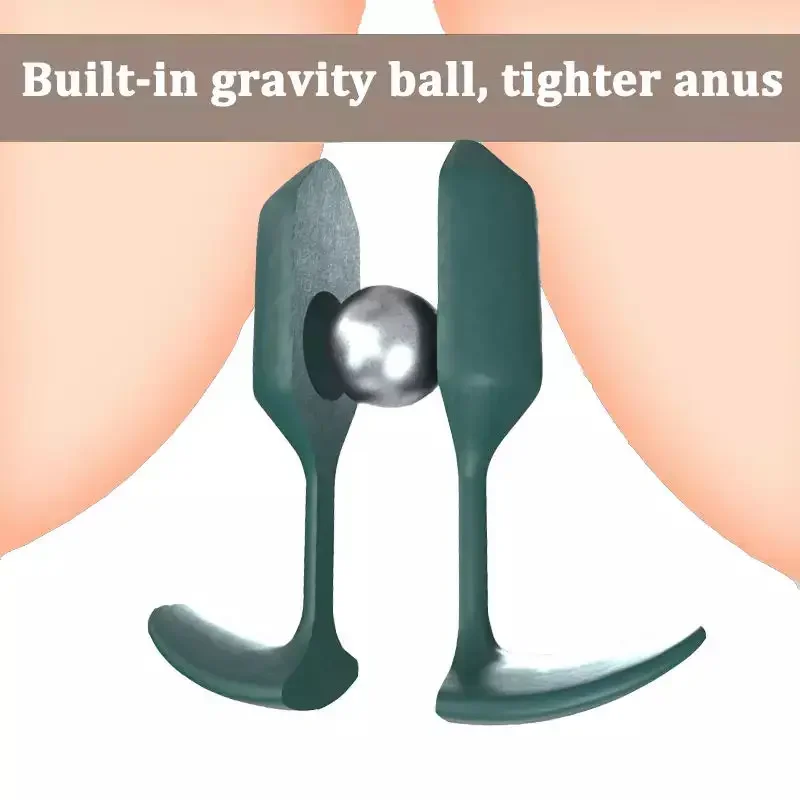 Steel Ball Gravity Anal Plugs Male Use Shrinkage Anal Weight Training Anal Relaxation Tightening Rear Court Pull Beads Sex Toys