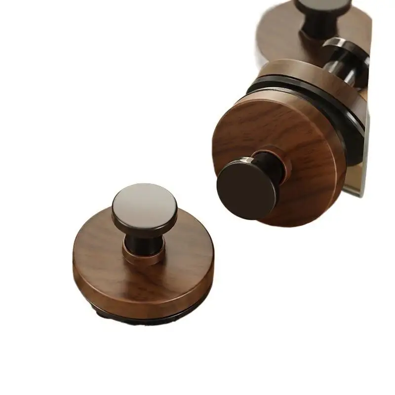 1/2/4 Stuks Walnoot Houtnerf Deur Haak Lijm Badkamer Handdoekenrek Geen-Boor Wandmontage kleerhanger Haak Voor Keuken