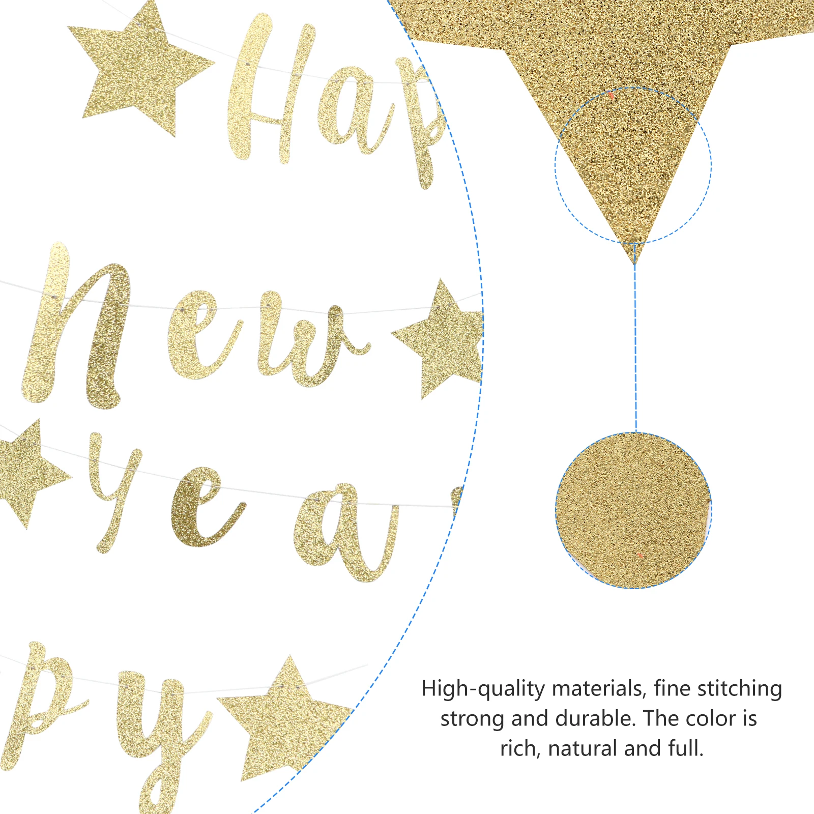 

1 Set New Year Garland Hanging Banner Party Decor Festival Background Props For Ceiling Wall Doorway Window Decoration New Years