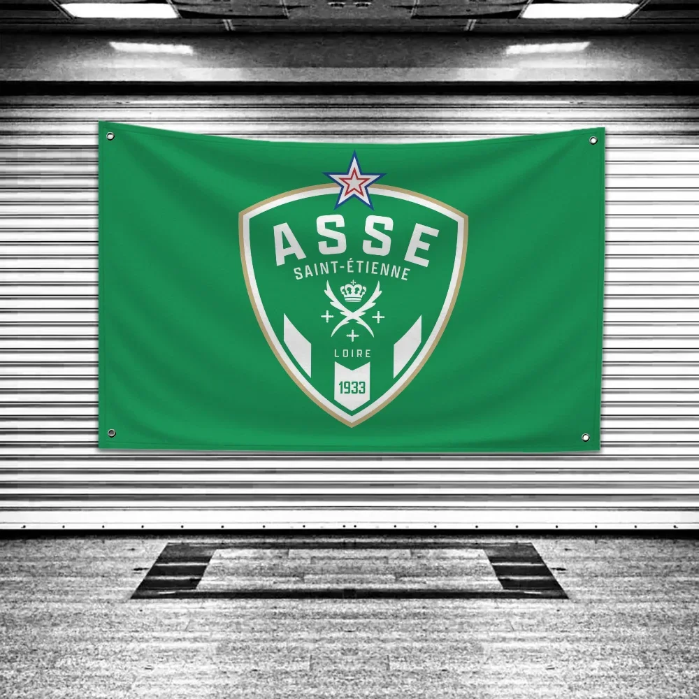 Soccer Fan Green Banner Polyester Outdoor Garage Wall Decor Sports Room Enhance spatial aesthetics Simple Installation non-toxic