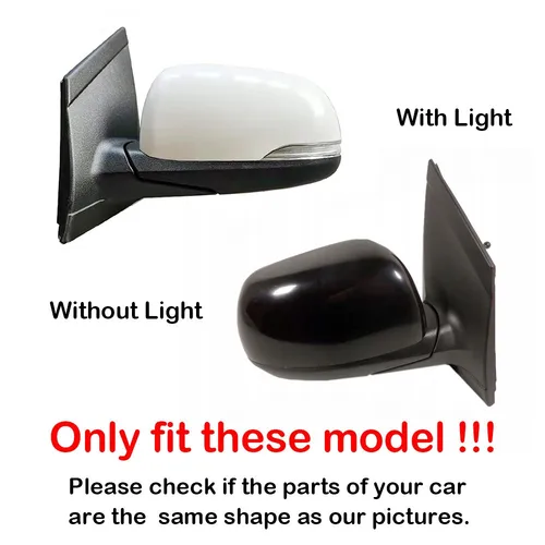 Imagen 2 del producto Para Kia Picanto 2012-2025 2x pegatina de coche cubierta de espejo retrovisor lateral tapa de ala funda Exterior accesorios de ajuste decoración de vehículo