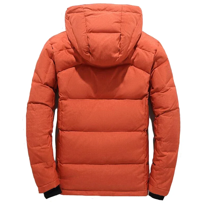 Chaqueta de plumón de pato con capucha para hombre, Parkas gruesas y cálidas para la nieve, Abrigo acolchado de gran tamaño, M-4XL-20 grados, color