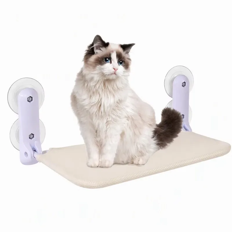 China Cat Hammock Window Suction Cup Hanging Bed Breathable Mesh Winter Pet Basket Balcony Sunbathing Bed for Cats