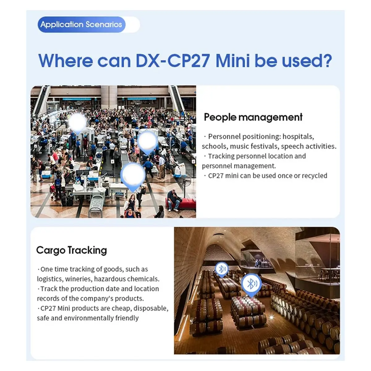 【A03R1】 Mini Bluetooth IBeacon Tag Base Station for Indoor Personnel Positioning and Asset Tracking IP67 Waterproof