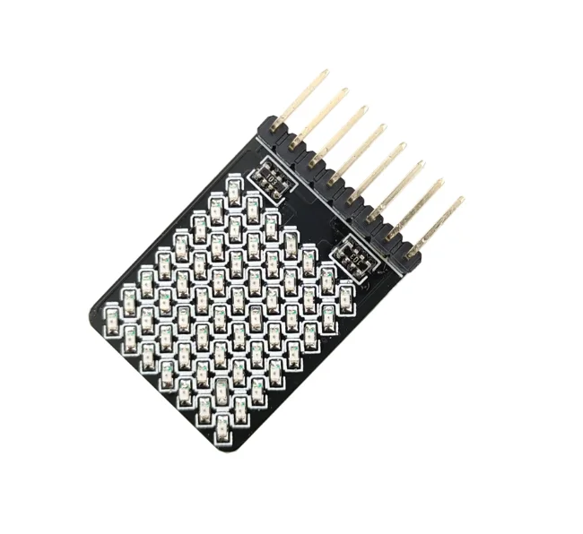 LED light matrix module 7 * 8 development board experimental evaluation IO port direct drive
