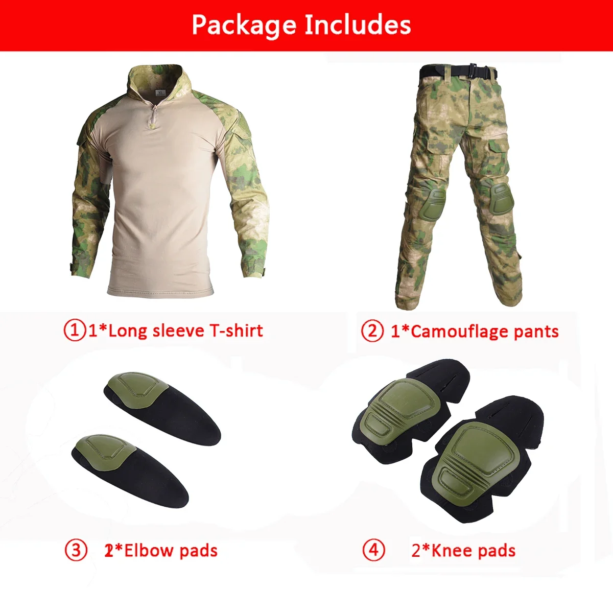 Camo Tactisch Uniform Airsoft Ripstop Pak Multi Pocket Suits Jachtbroek Mannen Training Shirts Airsoft Paintball Kleding Sets