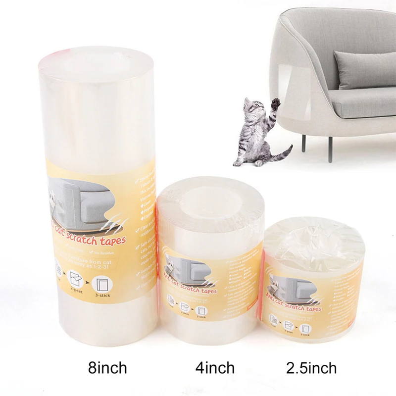 3/5/10M Anti Scratch Cat Tape Safe Clear Furniture Protector From Cat Training Tape Anti Scratching For Sofa Couch Carpet Door