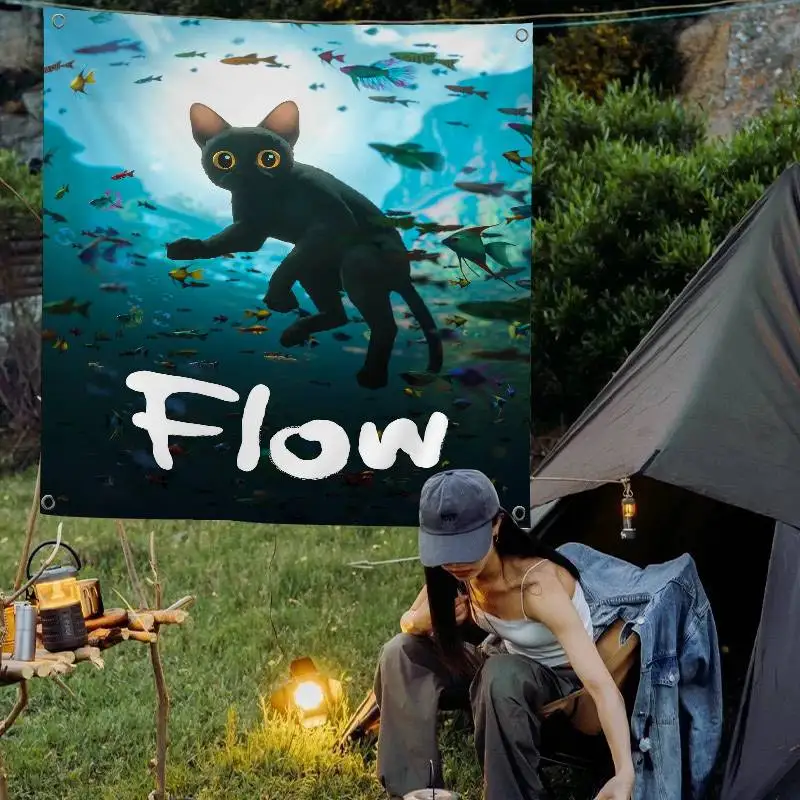Flow Movie Printed Large Flag Art Science Fiction Room Home Decor Decor Banner