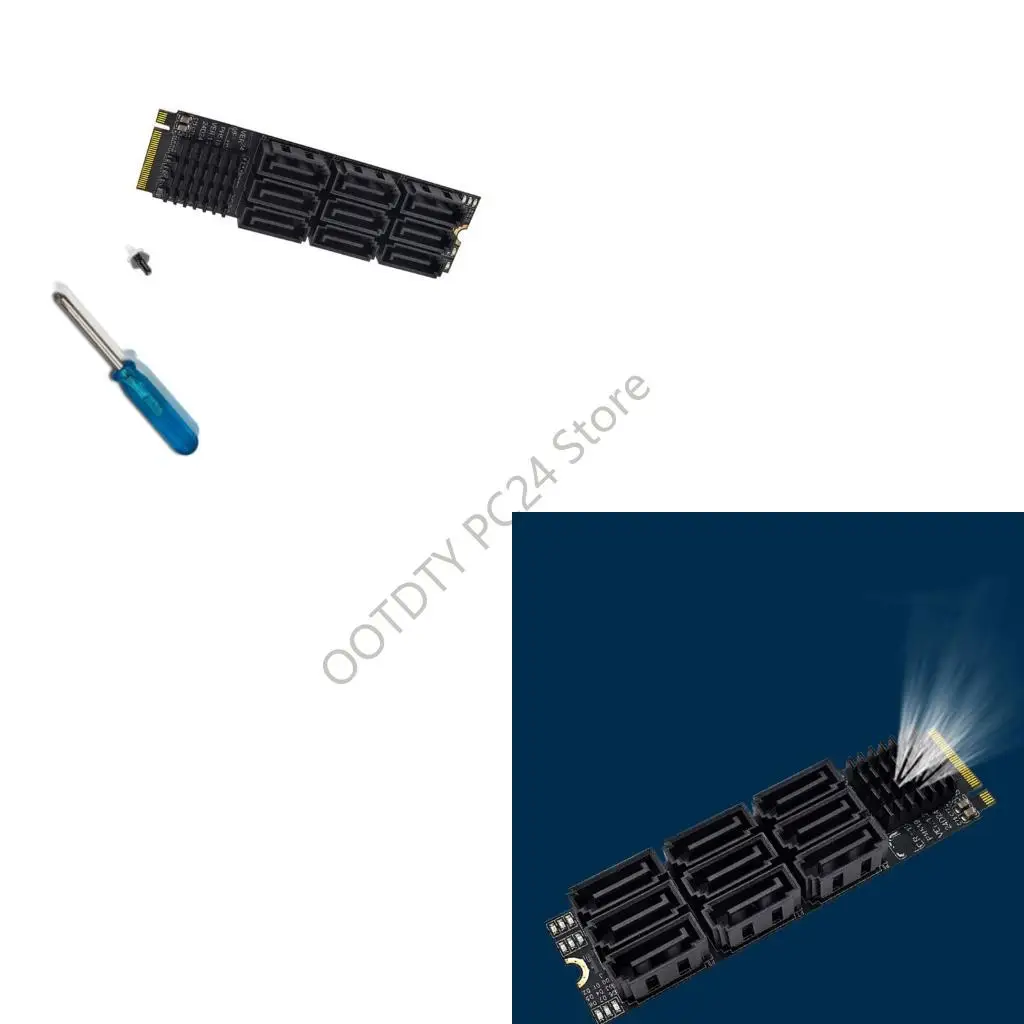 

H7BA 9 Channel SATA3 PCIe Storage Controller Controller Card для многофункциональных массивов и корпоративного сервера