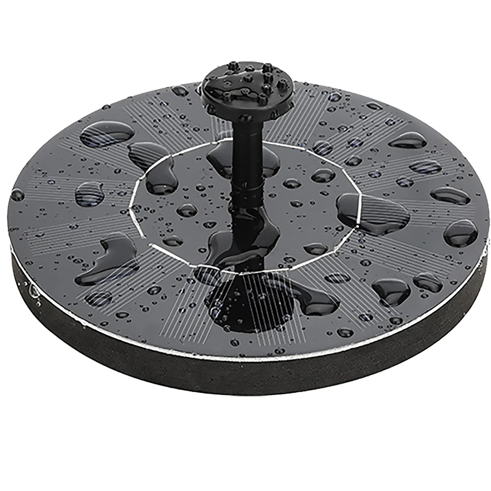 1 واط مضخة نافورة شمسية مع 6 فوهات تعمل بالطاقة الشمسية العائمة حمام الطيور مضخة مياه لحديقة بركة خزان الأسماك حمام الطيور #5