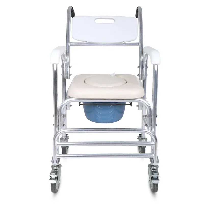 Portable Commode Chair for Seniors  Lightweight and DurableEasytoFold Toilet Chair, Perfect for Elderly Comfort and Mobility