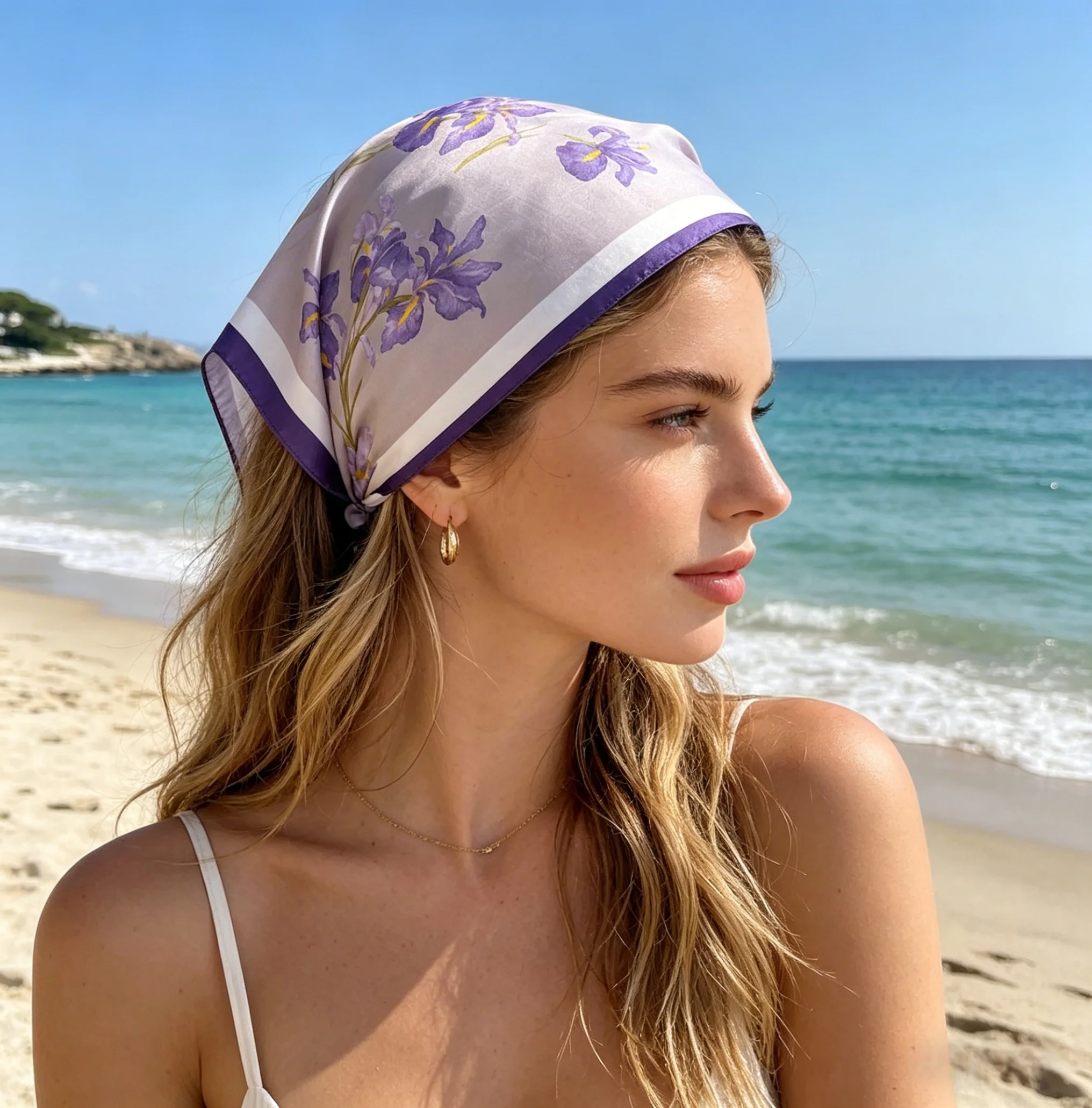 Lüks çiçek baskı 70cm kare eşa - Luxury Bags China incelemesi ve fiyatı