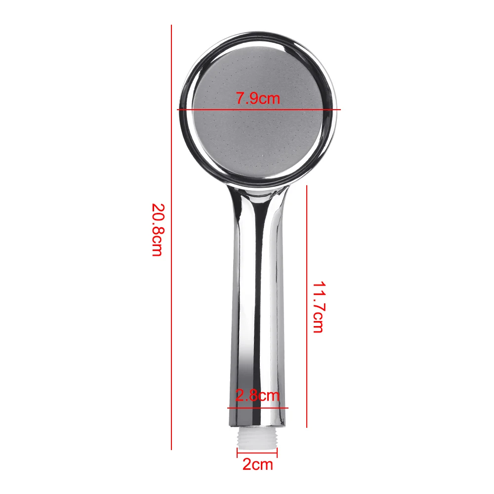 High Quality Rainfall Chrome Bath Shower Head Pressurized Nozzle Shower Head 1pc High Pressure Water Saving Spray Nozzle