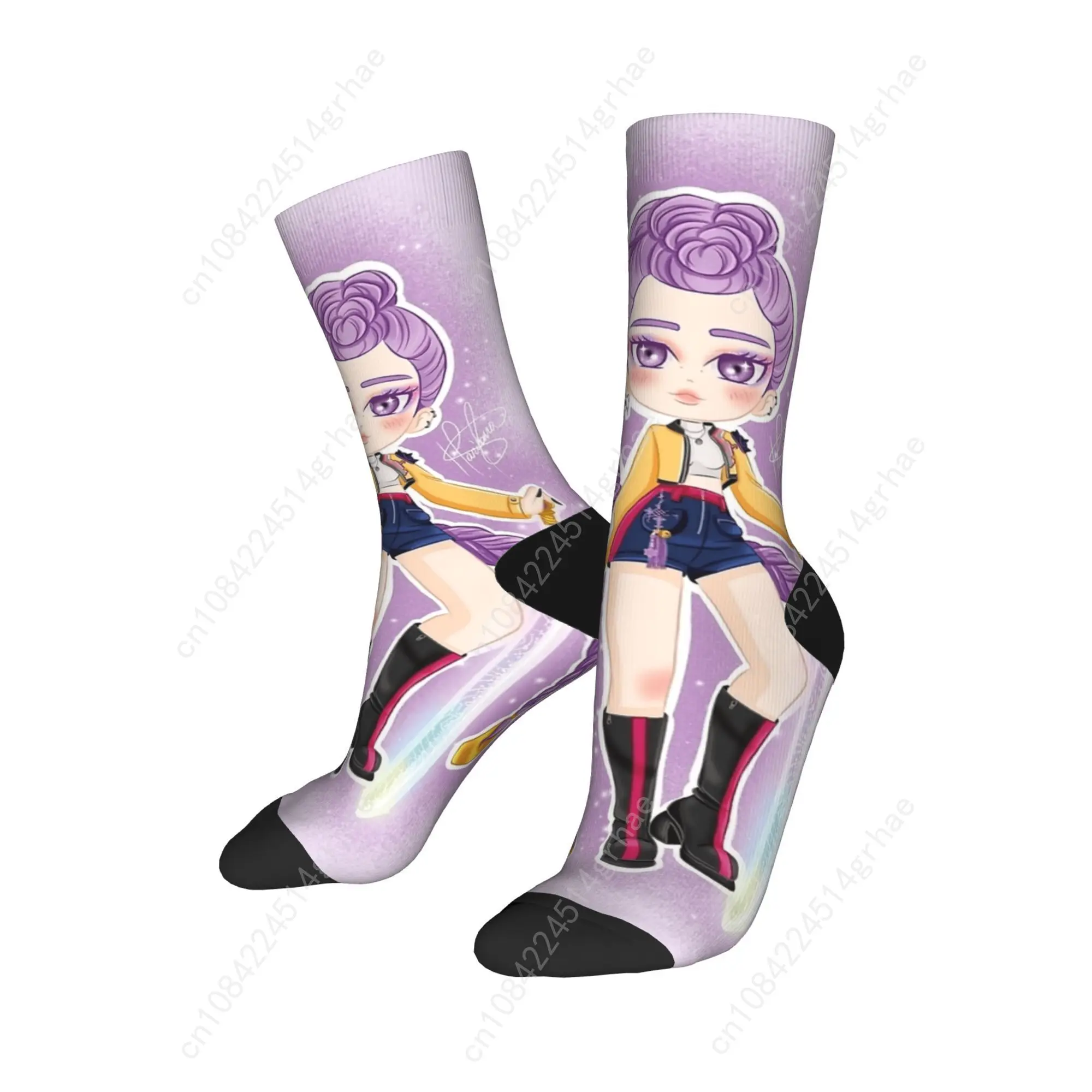 طفل Saja KPop شيطان الصيادين تشيبي الفن جوارب مخصصة الترفيه الجوارب الخريف عدم الانزلاق الجوارب الرجال الرياضة في الهواء الطلق جوارب ناعمة متوسطة