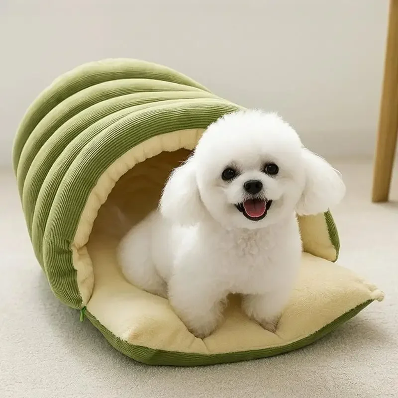 machine-washable-pet-cozy-hideaway-with-antislip-base-compacts-indoor-kitten-cats-bed-removable-velvets-cover-cave-gift-y5gb