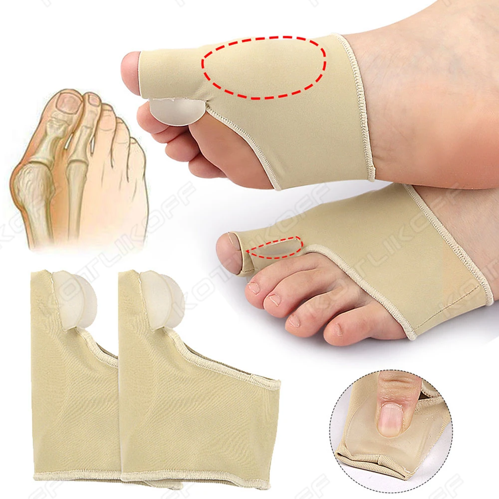 KOTLIKOFF Bunion Corrector Toe Separator Big Toe Straightener Hallux Valgus Orthotic Protective Sleeve Sock Feet Care Tool