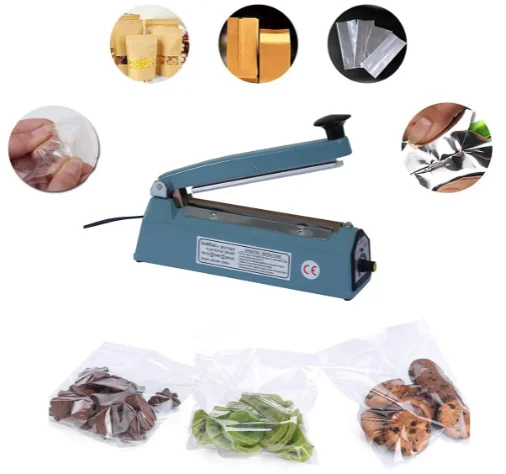 PCS400I ручная запечатывающая машина, небольшой бытовой чайный пакетик, машина для запечатывания пластиковых пакетов, термоусадочная пленка, запечатывание пакетов для закусок