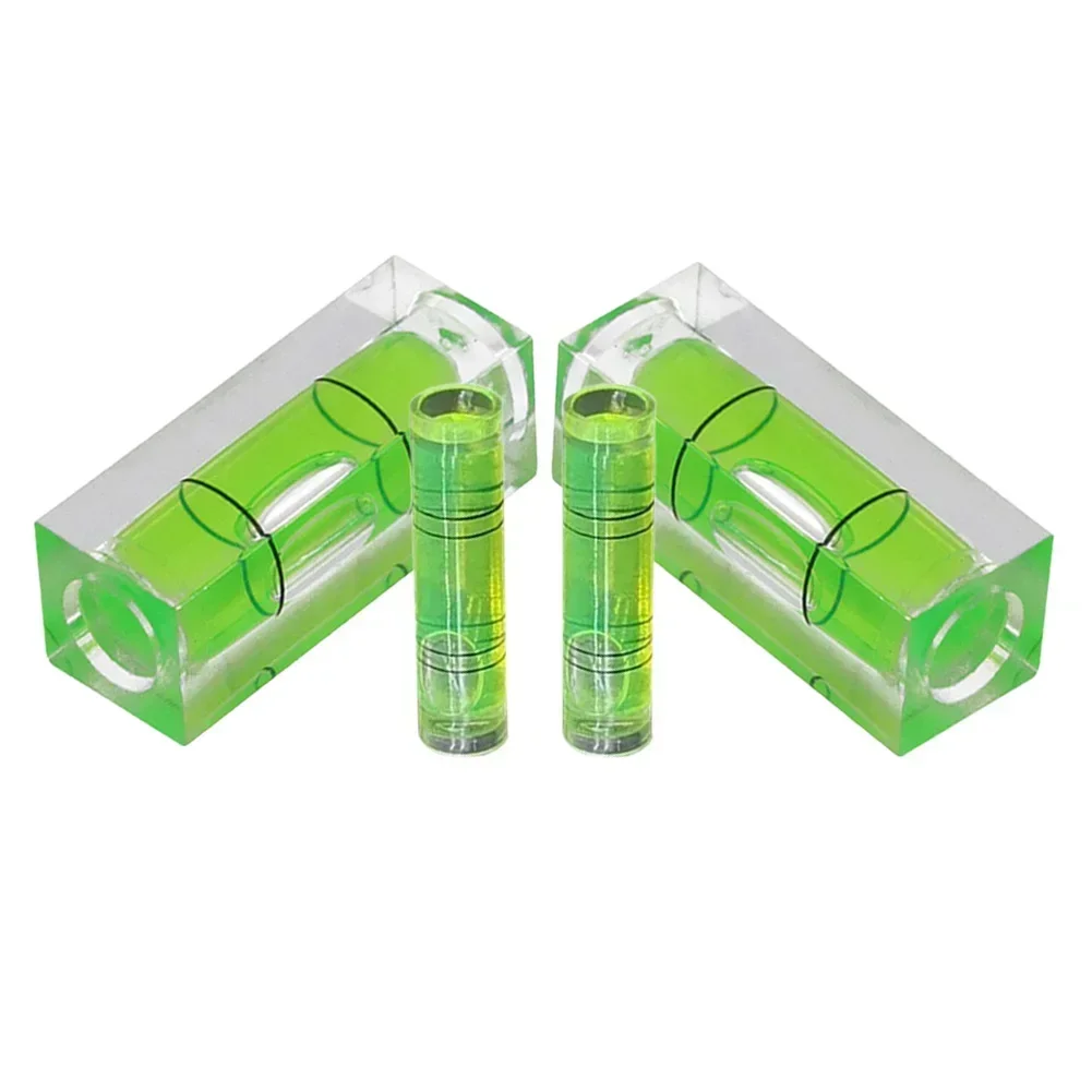 4pcs Square RoundLevel Bubble Level BalancerLevel Wall Level Woodworking Horizontal Bubble Levels Measuring Tool