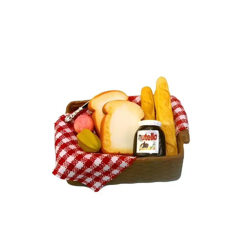 Alimentos para muñecas, accesorios para casa de muñecas en miniatura, simulación de máquina para hacer pan, máquina para hacer mermelada de huevo, accesorio de regalo para niños, juguete de bricolaje
