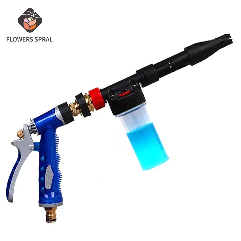 

Portable High Pressure Water Gun Foam Cleaning Car Wash Garden Watering Hose Nozzle Sprinkler Foam Car Wash Water Gun Watering