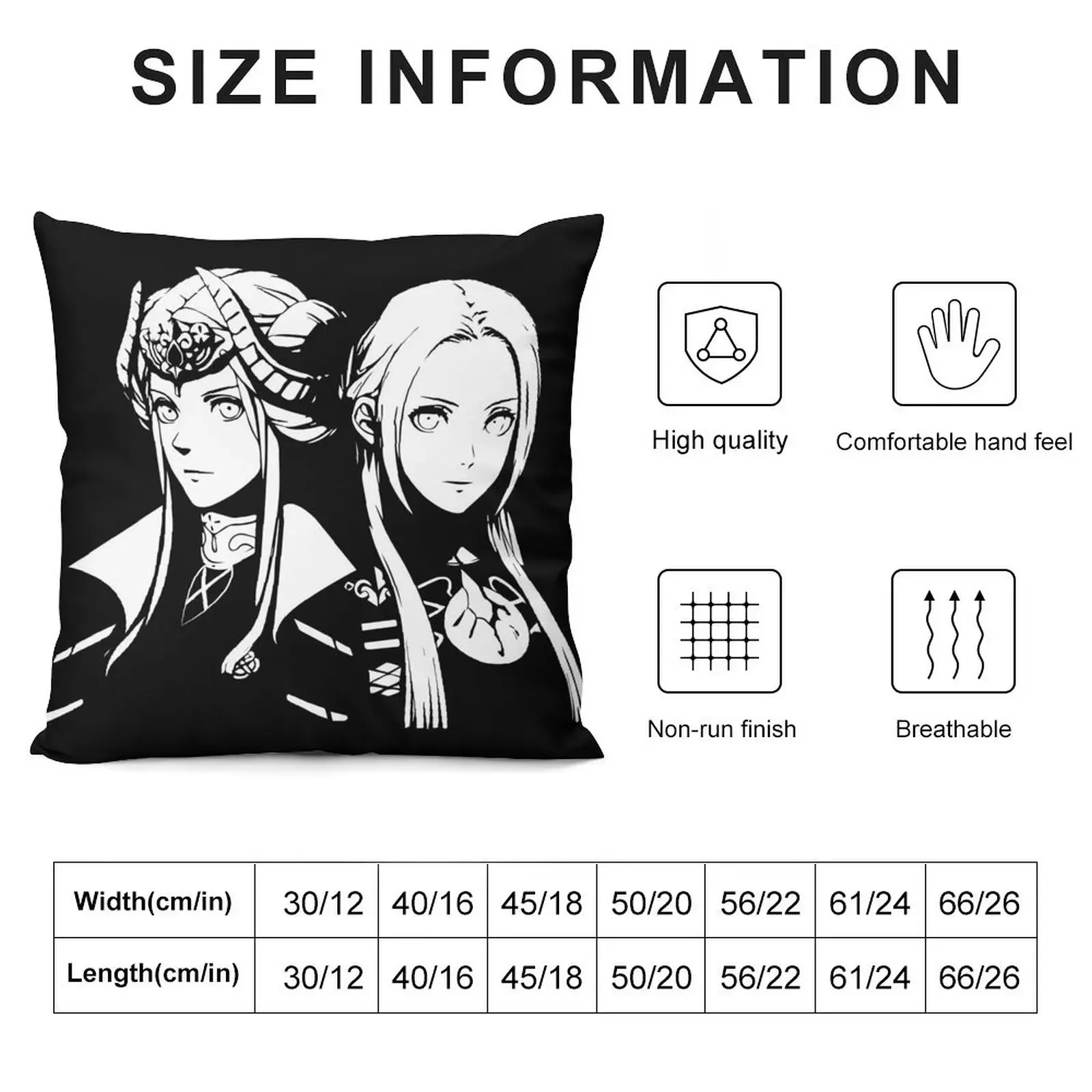 Edelgard Fire Emblem Three Houses - Pre & Post Time Skip Throw Pillow home decor items Pillow Cases pillow