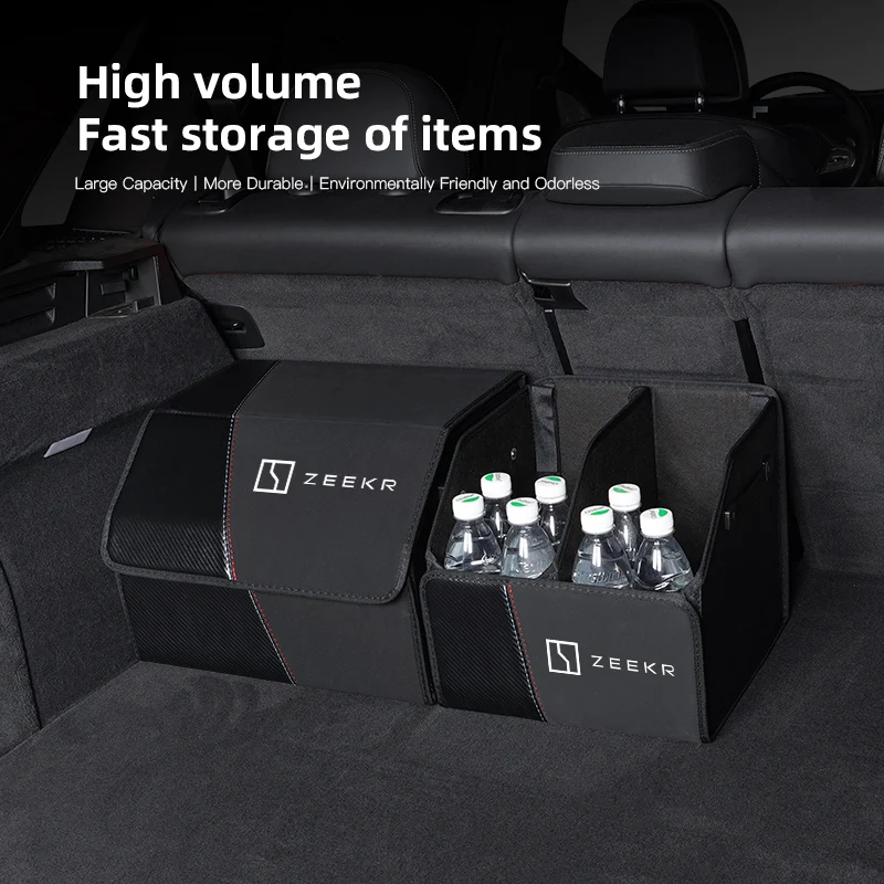 

Car Trunk Organizer Box Foldable Storage Tidying Bag Auto Accessories For Zeekr 001 009 7X 007 007GT 001FR Zeekr X Zeekr MIX