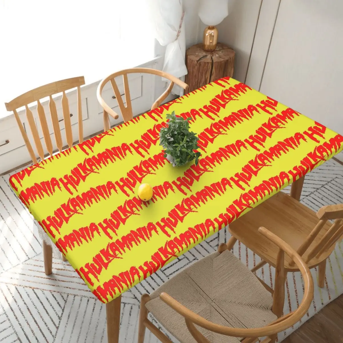 Hulk Hogan Hulkamania Custom Rectangular Tablecloth Oilproof Table Cover for Dining Events Table Cloth