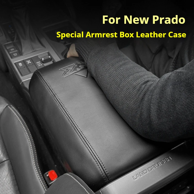 For Toyota Land Cruiser Prado 250 LC250 Series Car Handrail box protective cover Leather protective cover Car interior accessory